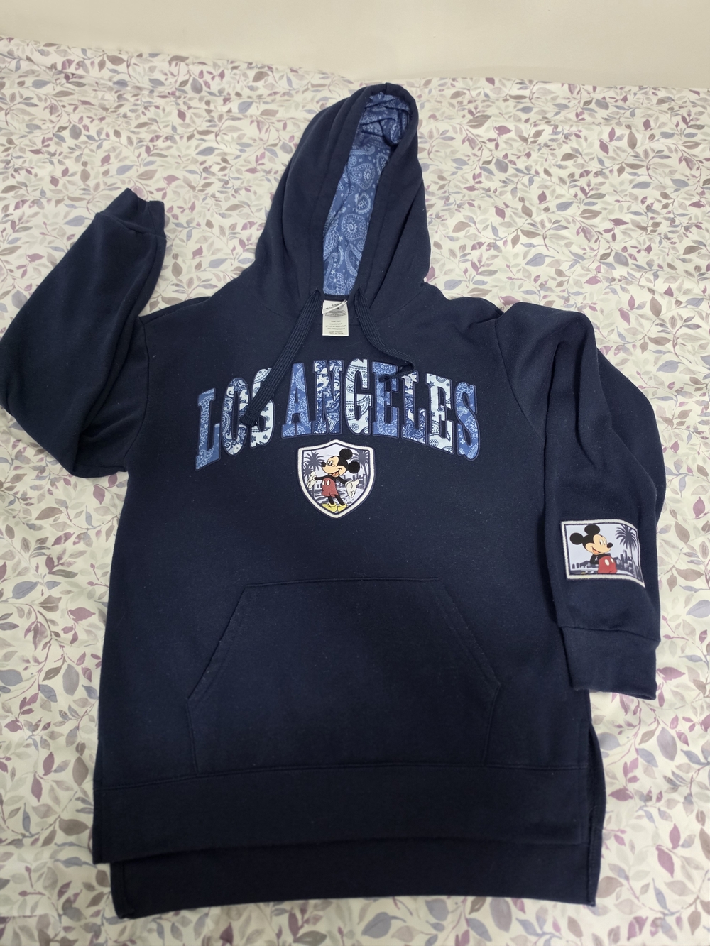 Los Angeles Navy  Hoodie with Character Patch